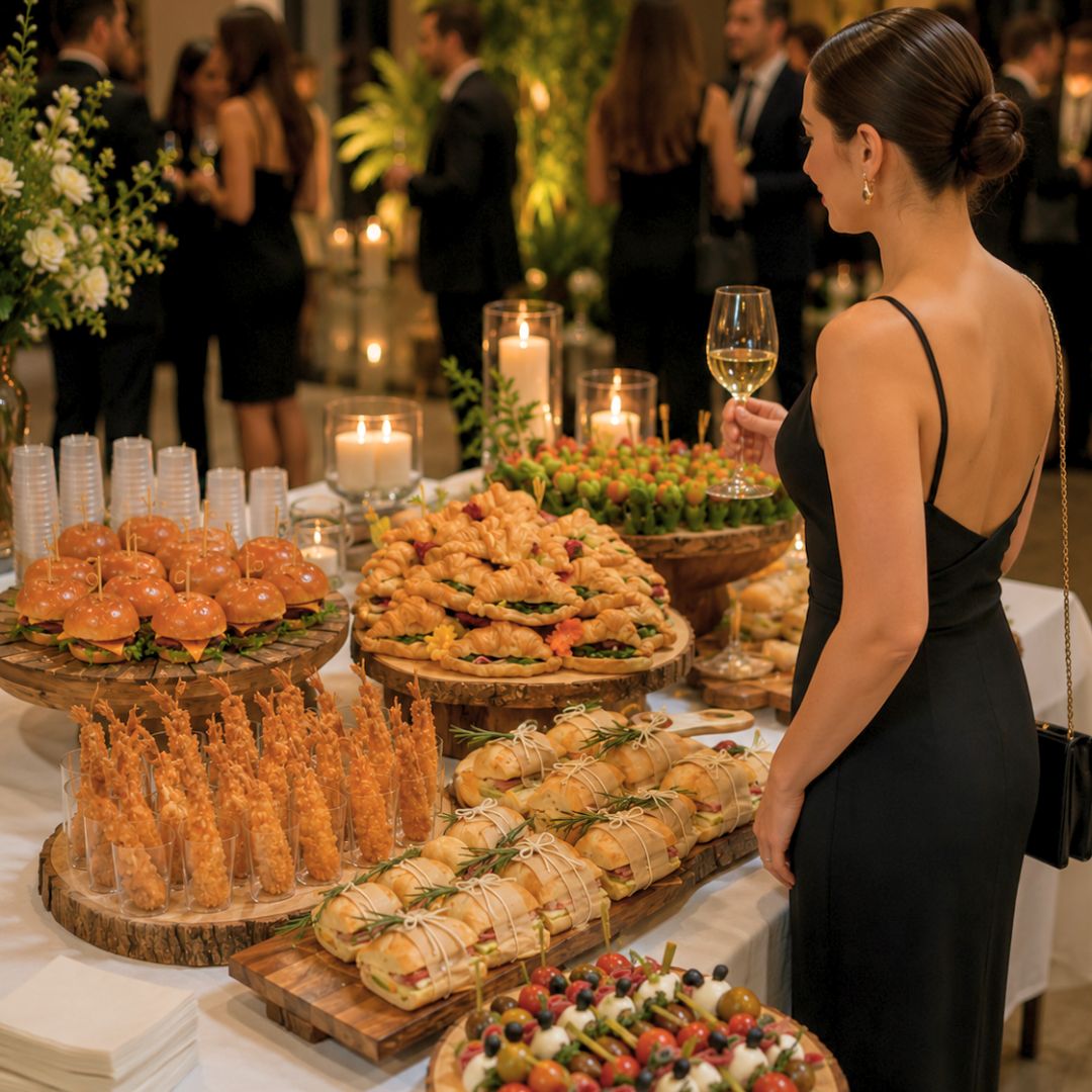 Bocadillos salados para eventos sociales