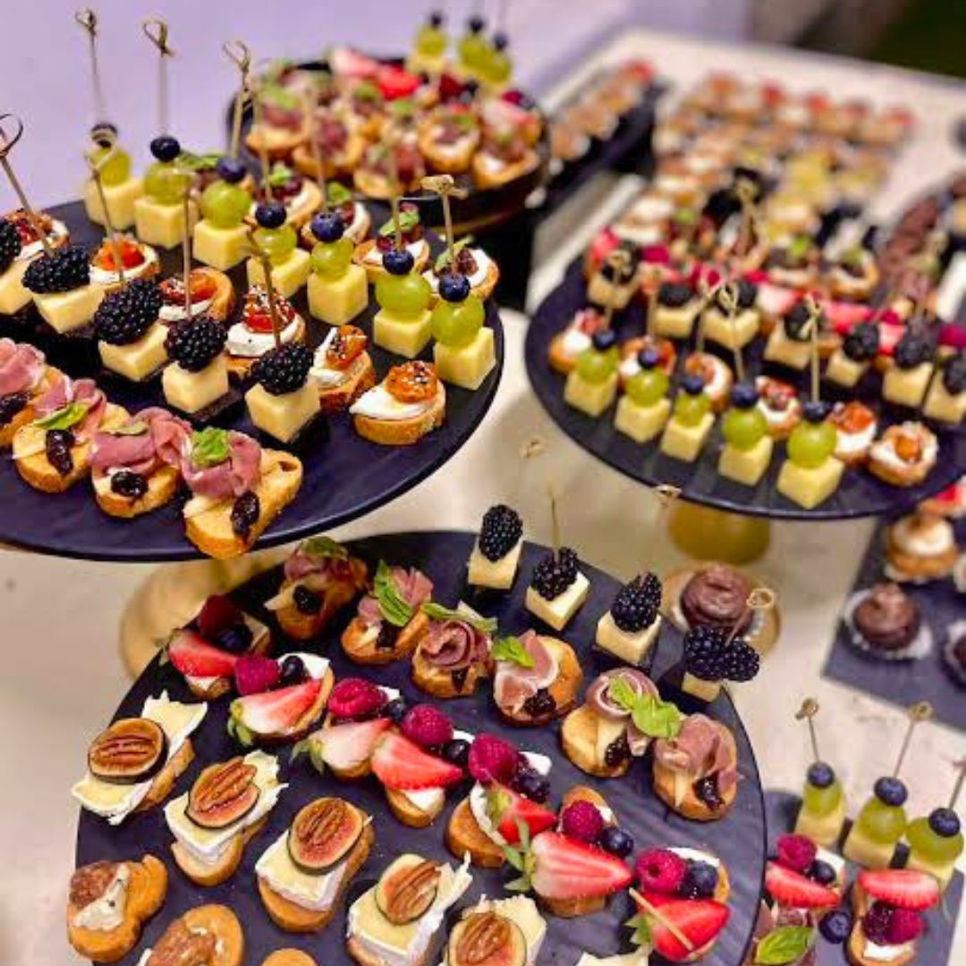 Bocadillos fríos para fiestas y eventos