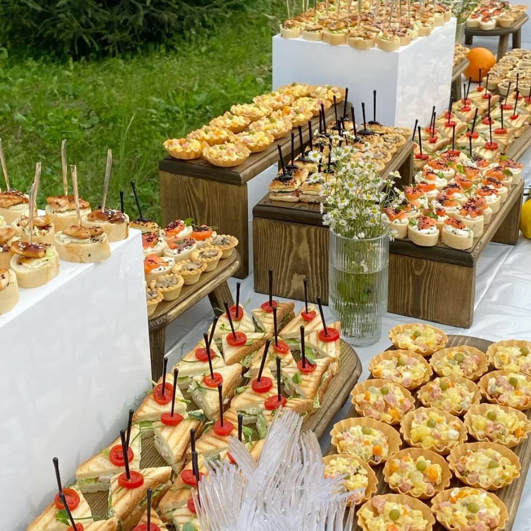 Bocadillos salados para fiesta